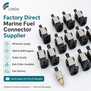 Conector Rápido de Línea de Combustible para Motor Fuera de Borda, de Aluminio Negro, Duradero, para Motores Marinos Yamaha de 2 Tiempos y 2 Cilindros - Product Image 6