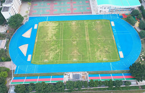 INOLP Instalación rápida Suelo deportivo prefabricado Permeable al aire Pista para correr Rollos Sin químicos Resistente a la intemperie con durabilidad - Product Image 3
