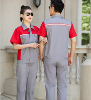 Chemise de travail en coton respirante à manches courtes personnalisée pour l'été, haute visibilité, pour chauffeur, construction, mécanicien, uniforme de travail