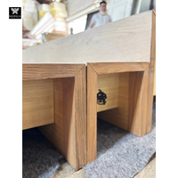Poutres de plafond en contreplaqué avec placage en chêne blanc pour maisons, panneaux de plafond en bois, décoration intérieure
