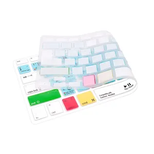 Lightroom \ Serato DJ \ Premiere Pro \ PS \ AI \ OSX \ Ableton Live \ Vim EU & US Common Shortcuts Keyboard Cover para Macbook 13 Air A1932 - Product Image 2