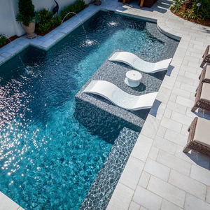 Lettino Prendisole di Lusso per Piscina, Resistente ai Raggi UV, <span class=keywords><strong>Sdraio</strong></span> Galleggiante per Acqua, Sedia <span class=keywords><strong>da</strong></span> Piscina per Villa - Product Image 4