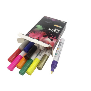 Marqueur permanent à base d'huile, imperméable, séchage rapide, pointe moyenne, pour métal, plastique, roche - Product Image 4