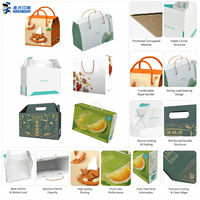 Boîte en carton ondulé robuste et pratique avec impression de motifs personnalisés, portable, pour le transport de produits agricoles frais