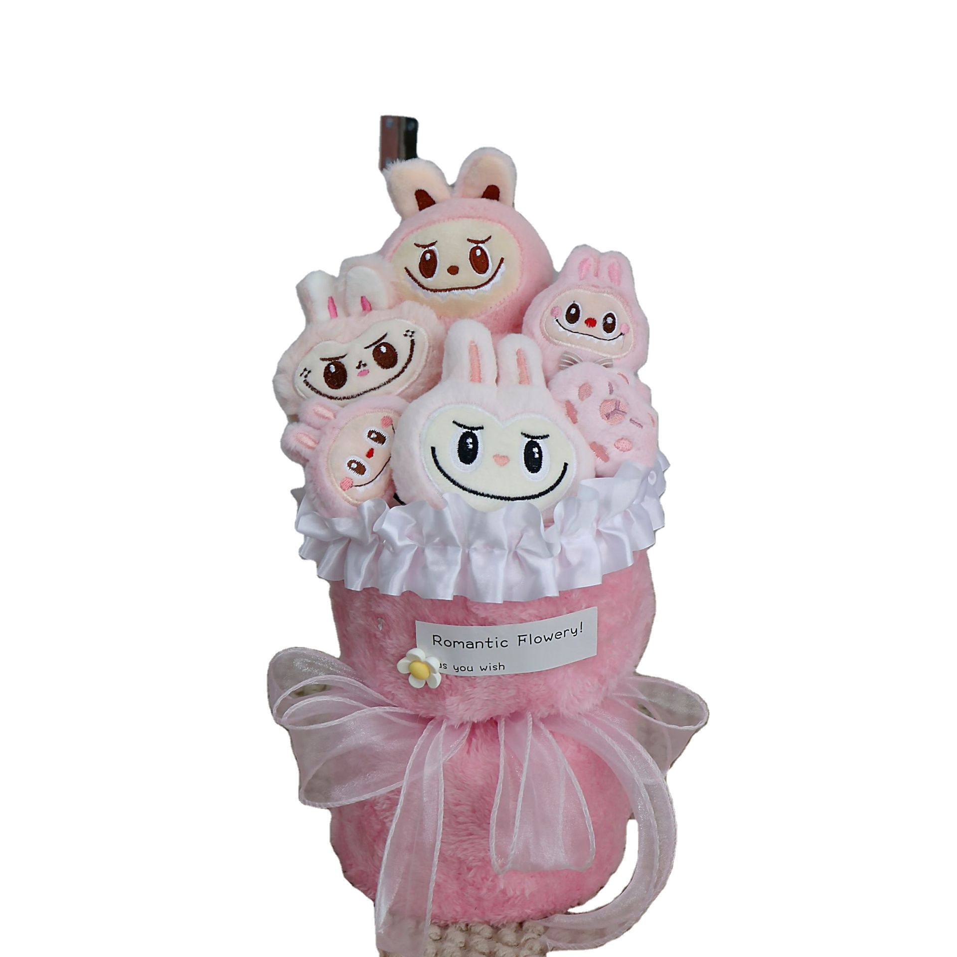 Labubu ぬいぐるみ　バレンタインデー限定 POPMART LABUBU バレンタイン限定 黒服のみ ぬいぐるみ - メルカリ