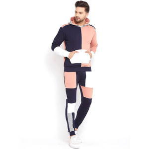 Vente en gros de survêtements de bonne qualité personnalisés pour hommes logo personnalisé survêtement de jogging uni zippé en polaire technique pour hommes - Product Image 3