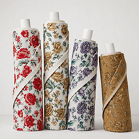 Tissu pour chemise en coton 100% écologique, peigné, tissé uni, 40S, imprimé floral rose, pour vêtements