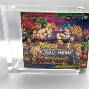 TCG, venta al por mayor, transparente, Dragon Ball, tarjeta coleccionable, Super Game Booster Box UW series 6, estuche protector magnético Acrílico