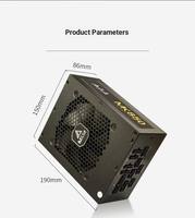 Fuente de Alimentación ATX Delta MK750 de 750W 80PLUS Gold, Totalmente Modular, Monofásica 12V 62.5A, Rango Amplio 100-240V, PFC Activo, Ventilador de 12cm, 20+4 Pines