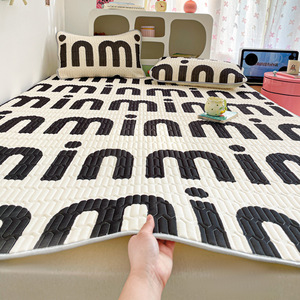 In Cao Su Tự Nhiên Làm Mát <span class=keywords><strong>Mat</strong></span> 3 Mảnh Thiết Lập Cho Nhà Điều Hòa Không Khí Đậu <span class=keywords><strong>Mat</strong></span> Máy Có Thể Giặt <span class=keywords><strong>Comforter</strong></span> Giường - Product Image 5