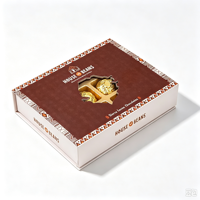Boîte cadeau personnalisée haut de gamme à fermeture magnétique pour chocolats, avec couvercle à fenêtre et séparateur intérieur, idéale pour les dragées de mariage