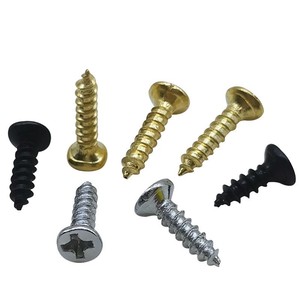 Flathead Gold Phillips <b>Screws</b> Inch Standard Thread Zinc Plated Iron <b>Screw</b> For General Use - Product Image 4