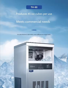 Máquina de Hielo Doméstica de Acero Inoxidable para Uso en el Hogar, Producción de 50-75 Kg <span class=keywords><strong>por</strong></span> Día, Máquina de Hielo en Cubos Bajo Mostrador, Pequeña - Product Image 1