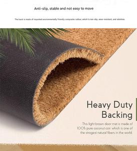 Aanpasbare bedrukte deurmat van kokosvezel, wasbaar, geschikt voor thuis en commerciële toepassingen. - Product Image 2