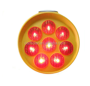 Construction de routes rue allée sécurité ronde ambre <span class=keywords><strong>clignotant</strong></span> <span class=keywords><strong>avertissement</strong></span> trafic signal solaire alimenté <span class=keywords><strong>Led</strong></span> tournesol lumière stroboscopique - Product Image 4