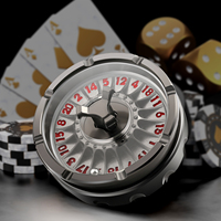 Roulette Fidget Spinner D20 Revolver-Roulette Ungewöhnliches Würfelset D&D Würfel für RPGs Dungeons and Dragons Tabletop-Spiele
