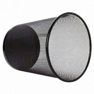 Cesto de basura de oficina de malla metálica de 6 galones, cesto de basura abierto de alambre metálico para escritorio, contenedor de reciclaje. - Product Image 6