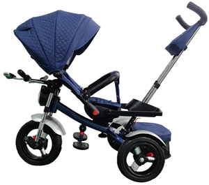 Baby Kids Tricycle 3-Wheel <strong>with</strong> Canopy Cover Plastic Frame Folding Rotating Seat <strong>Parent</strong> Push <strong>Handle</strong> <strong>Trike</strong> for 2-4 Years - Product Image 4