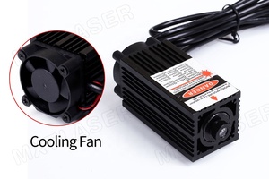 Công suất cao 450nm focusable 12V DC Blue Dot Laser module với quạt làm mát 300mW 500mW 700mW 1W 1.6W 2.5W (với adapter + khung) - Product Image 4