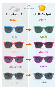 All'ingrosso occhiali da sole all'aperto per bambini con UV400 polarizzazione Logo personalizzato nuovo stile gradiente Tac Frame in viola rosso <span class=keywords><strong>blu</strong></span> - Product Image 3