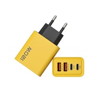 120W Dual PD + Dual USB Charger 5V2A12W pour Smartphone Dual Type-c Charging Head
