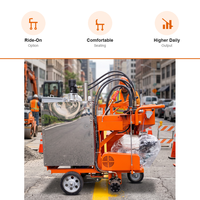 Machine de marquage routier tout-en-un premium Lighten Traffic LT-AIO-M 5,5 CV avec pompe, moteur et système d'extrusion de peinture thermoplastique