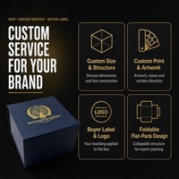 Boîte cadeau alimentaire rigide pliable bleu marine avec logo personnalisé, fermeture magnétique, dorure à chaud, pour chocolats, pâtisseries et snacks gourmands