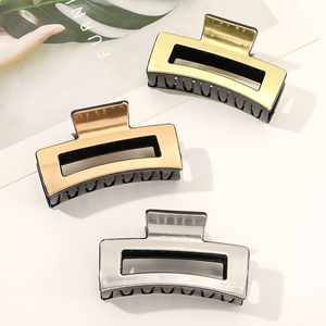 Coréen Rétro Rectangle <span class=keywords><strong>Cheveux</strong></span> Griffe Simple Élégant Léopard Requin <span class=keywords><strong>Pince</strong></span> À <span class=keywords><strong>Cheveux</strong></span> Grande Résine <span class=keywords><strong>Pince</strong></span> À <span class=keywords><strong>Cheveux</strong></span> Femmes Filles Accessoires - Product Image 3