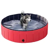 고품질 PVC 휴대용 대형 애완 동물 수영장 개 물 연못 애완 동물 고양이 목욕 욕조 접이식 개 수영장