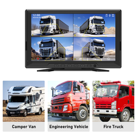Enregistreur de caméra embarquée portable fiable 10,1 pouces IPS 4CH avec fonction multimédia MP5 et moniteur de stationnement pour flotte commerciale