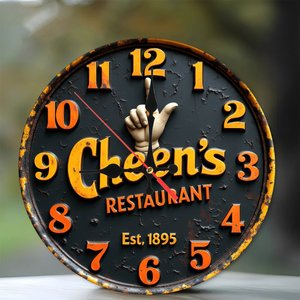 Round Wooden Wall <b>Clock</b> 25x25Cm <b>Silent</b> Movement For Bedroom Living Room Home Decor - Product Image 1