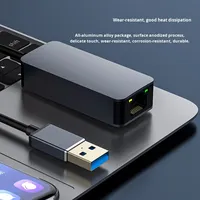 Adaptador USB C a Ethernet, Conversor de Red LAN Gigabit para Computadora Portátil/de Escritorio, Externo, en Stock