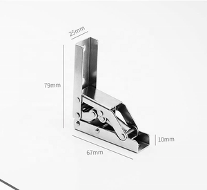 Support de table caché, étagère dissimulée, pièce de mobilier, angle d'ouverture de 180 degrés, charnière en acier moderne pour armoires de cuisine, sans perçage - Product Image 2