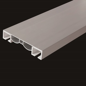Rail double en aluminium à fixation au plafond pour baies vitrées et bureaux à domicile - Tringles à rideaux et accessoires - Product Image 4