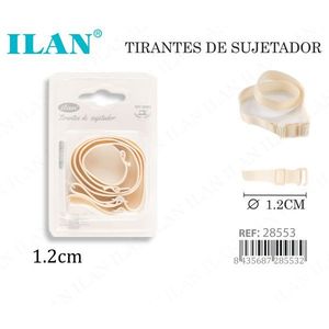 Spalline per reggiseno Ilan 1,2 cm color carne regolabili per reggiseni - Product Image 3