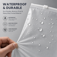 Sac à fermeture éclair en PP givré, imperméable, résistant à l'humidité, recyclable, avec trou de ventilation, emballage personnalisé pour maillots de bain, sous-vêtements, vêtements