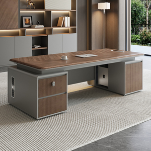 Meubles de bureau modernes de luxe, table de direction en forme de L, table de patron, mobilier de bureau, prix de la table de direction - Product Image 2