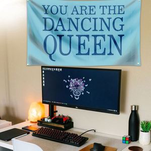 You Are the Dancing Queen <b>Flag</b> 3x5 Ft with Brightly Colored Brass Grommets 100D Polyester Outside Banner Decor - Product Image 2