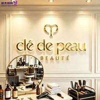 Enseignes lumineuses 3D en acier inoxydable à montage mural, lettres rétroéclairées Halo, signalétique LED IP65 pour devanture de magasin, hôtel, décoration commerciale