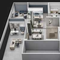 Service de rendu 3D pour bureaux : Visualisation et visite virtuelle pour une solution de rendu 3D réaliste de modèles de bureaux