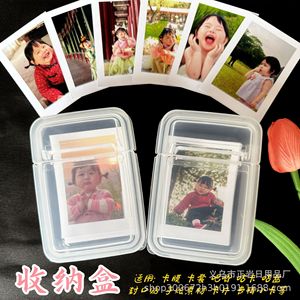 Transparent Flip Top Storage Box 3 Inch Instant Photo Card Holder Dustproof Scratch Resistant Portable Notebook Case - Product Image 3