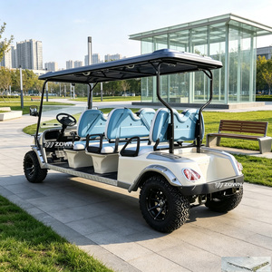 Carrito de Golf Eléctrico Inteligente con Pantalla Digital, 6 Asientos, Sistema de Frenos Seguro, Carro de Golf de Litio para Uso en Villas y Hoteles - Product Image 1