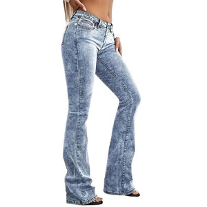 Jeans Elasticizzati da Donna - Pantaloni Dritti Traspiranti in Denim 2XL - Product Image 3