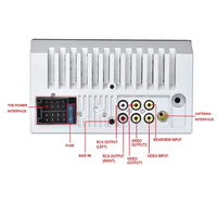 Autoradio 7018B 2 Din 7 pouces HD avec connexion USB, radio de tableau de bord avec lecteur MP5 audio FM, prise en charge de la caméra de recul