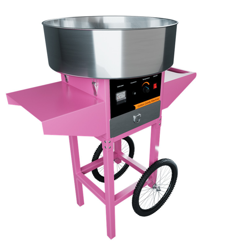 Cotton Candy Machine with Cart Campbon Commercial Cotton Candy Machine