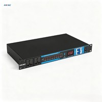 Séquenceur de puissance professionnel en métal HK-C00, 8 canaux, 30A, écran rétroéclairé, contrôleur DJ, système de sonorisation de scène, KTV, bar, événement en direct