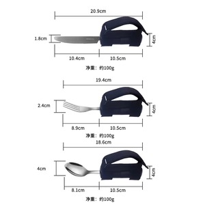 Elderly Ergonomic Adaptive Flatware Spork For Elderly Rubber Easy Grip Stainless Steel Bendable Handle Spork For Hand T - Product Image 6