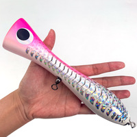 Leurre de pêche en bois fait main TG 220mm 120g pour la pêche en eau salée au thon GT et aux gros poissons