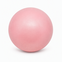 Ballon d'exercice Qiqiang personnalisé en PVC de 25 cm (9 pouces) pour yoga et Pilates avec fonction de massage, entraînement du tronc, pompe incluse, pour femme