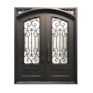 Give $500 cupón en efectivo puerta de hierro forjado puerta de seguridad rotura térmica - Product Image 1